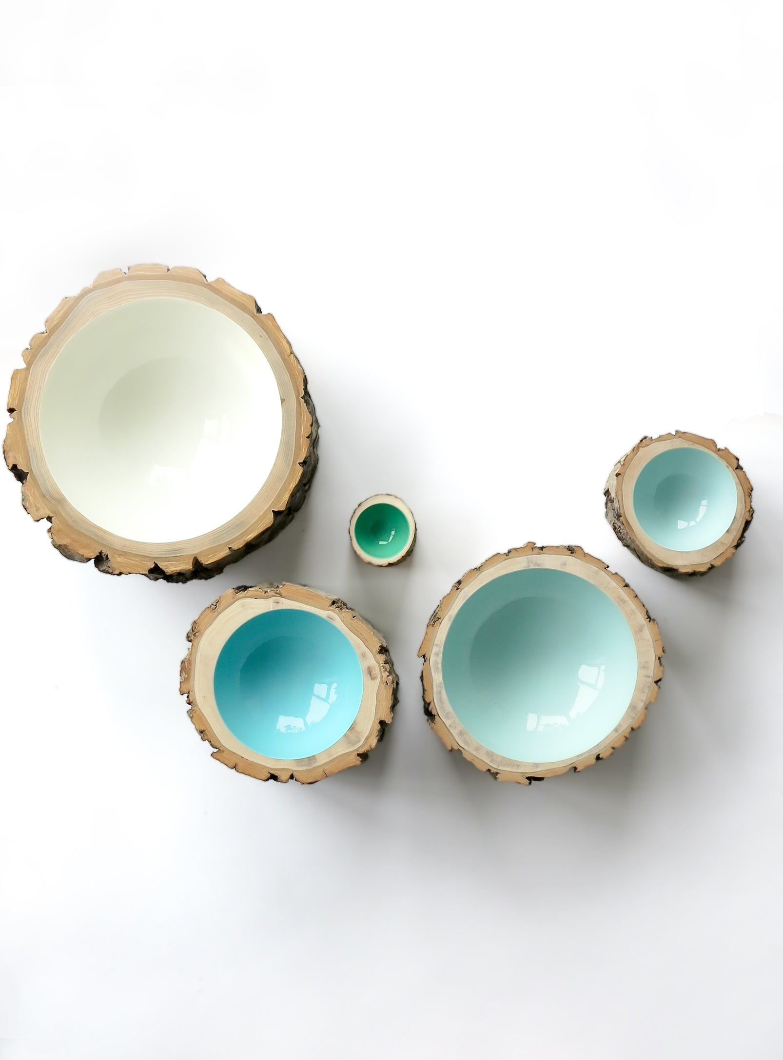 Log Bowl | Size 5 | Robin's Egg