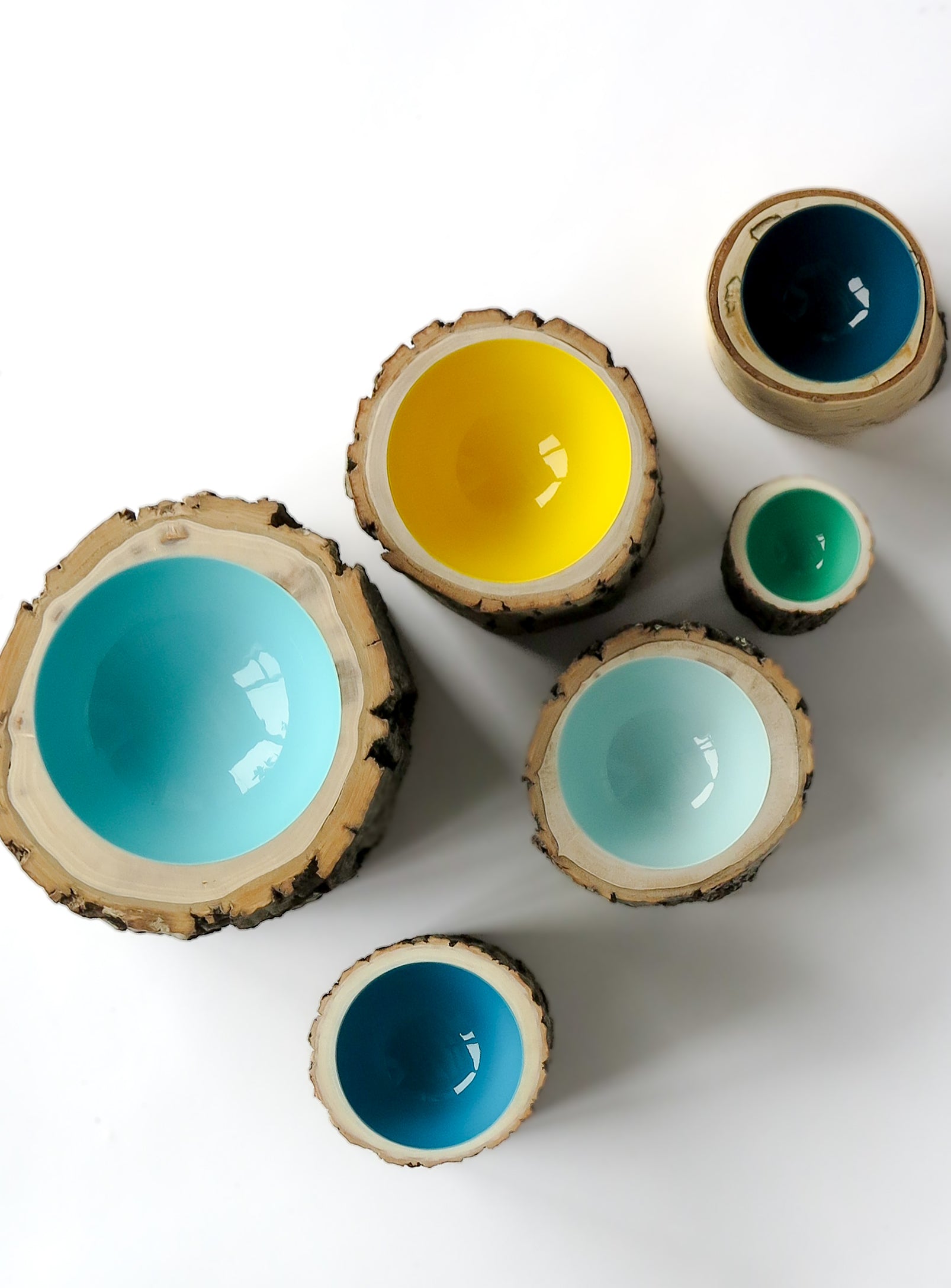 Log Bowl | Size 5 | Robin's Egg