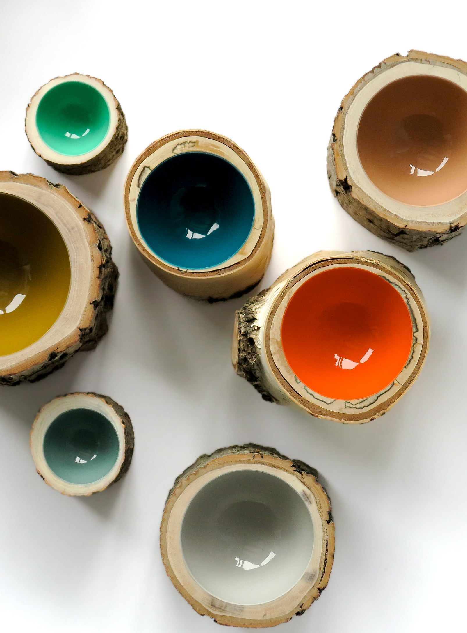 Log Bowl |  Size 3 | Tangerine