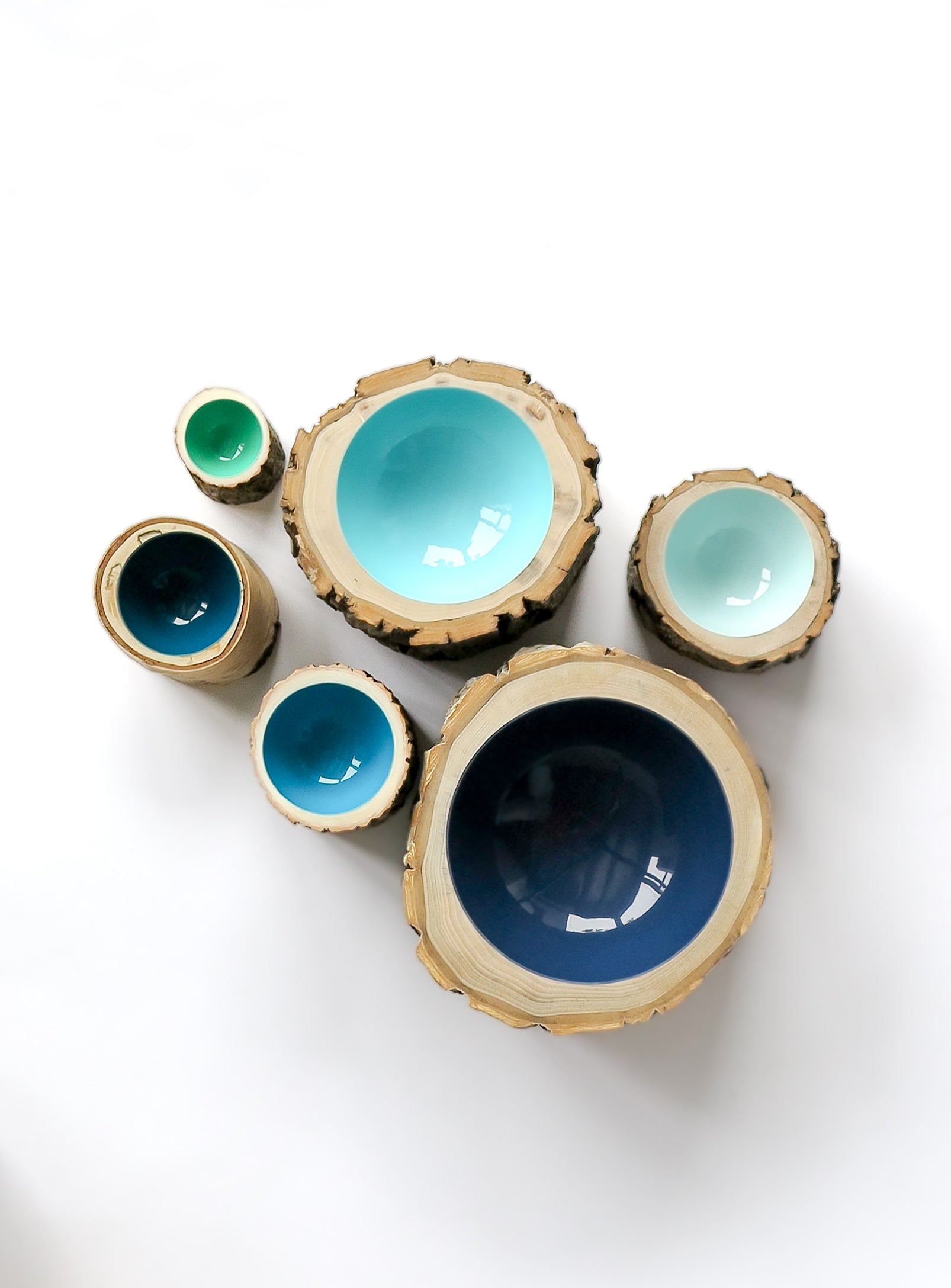 Log Bowl | Size 5 | Robin's Egg