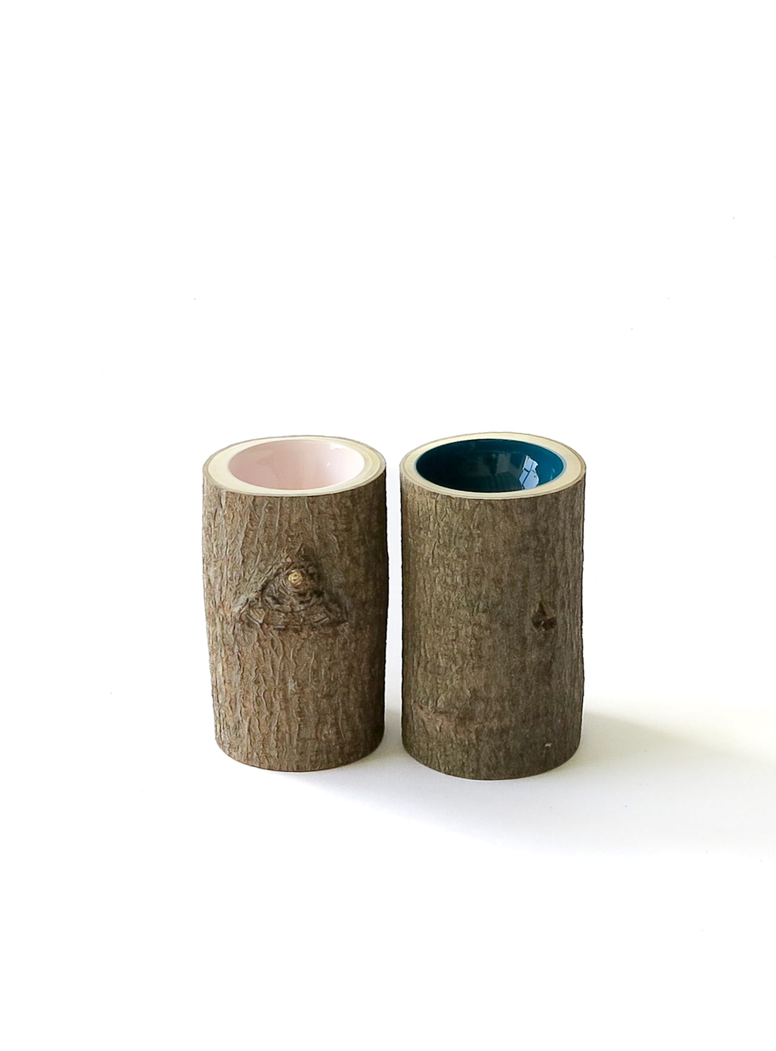 Log Bowl | Duo Gift Set | Blossom, Peacock