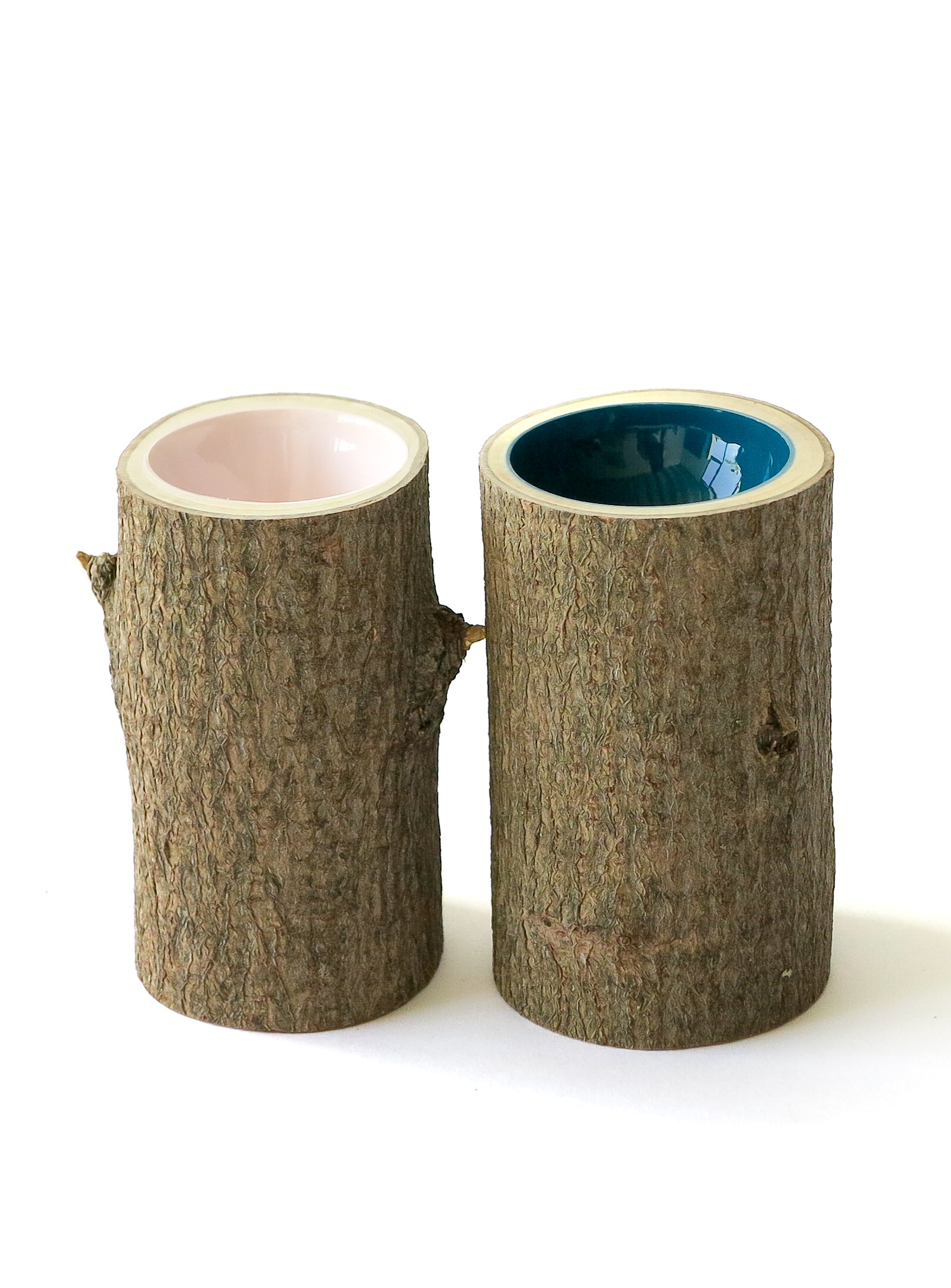 Log Bowl | Duo Gift Set | Blossom, Peacock