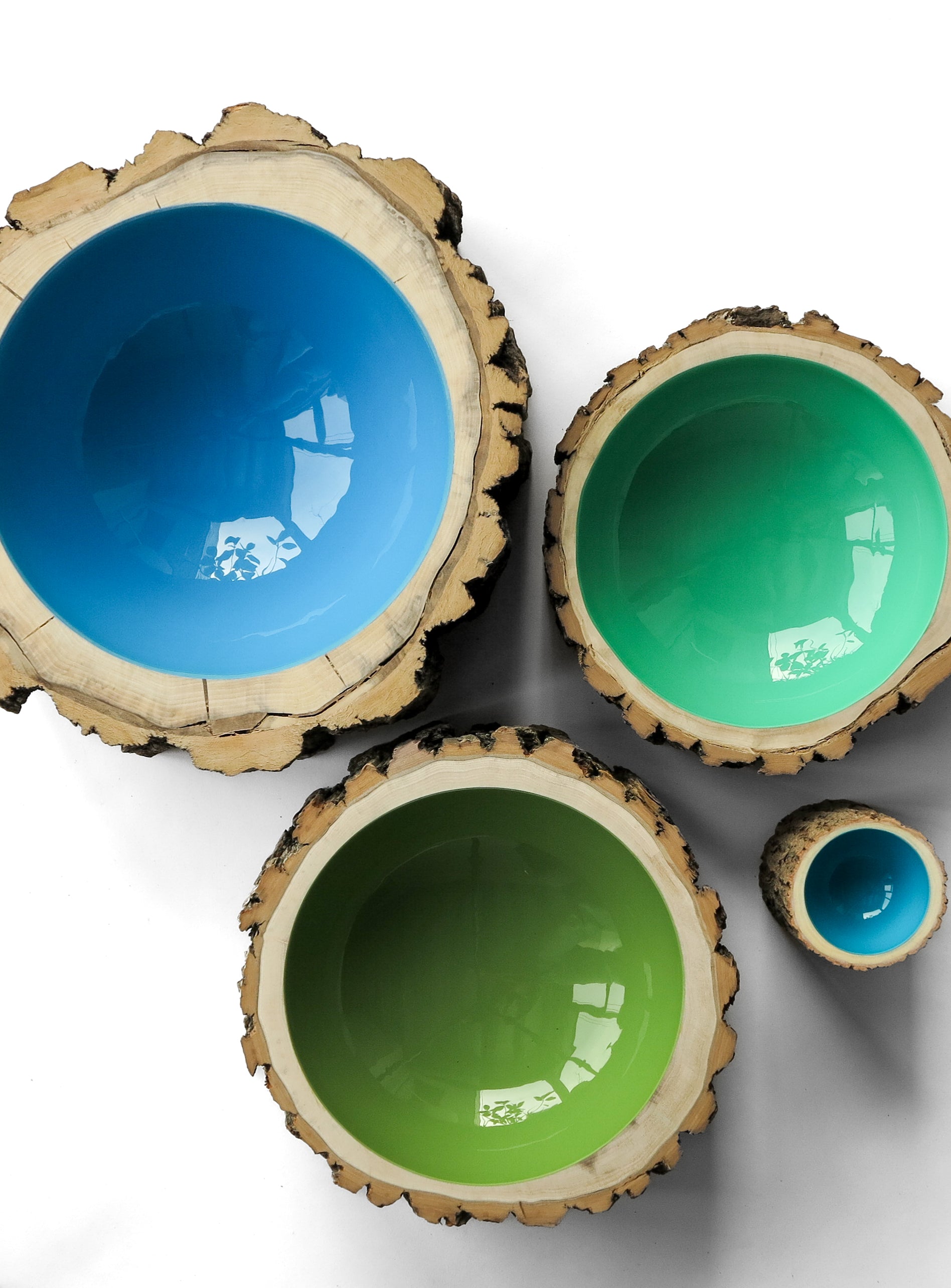 Log Bowl | Size 8 | Aqua