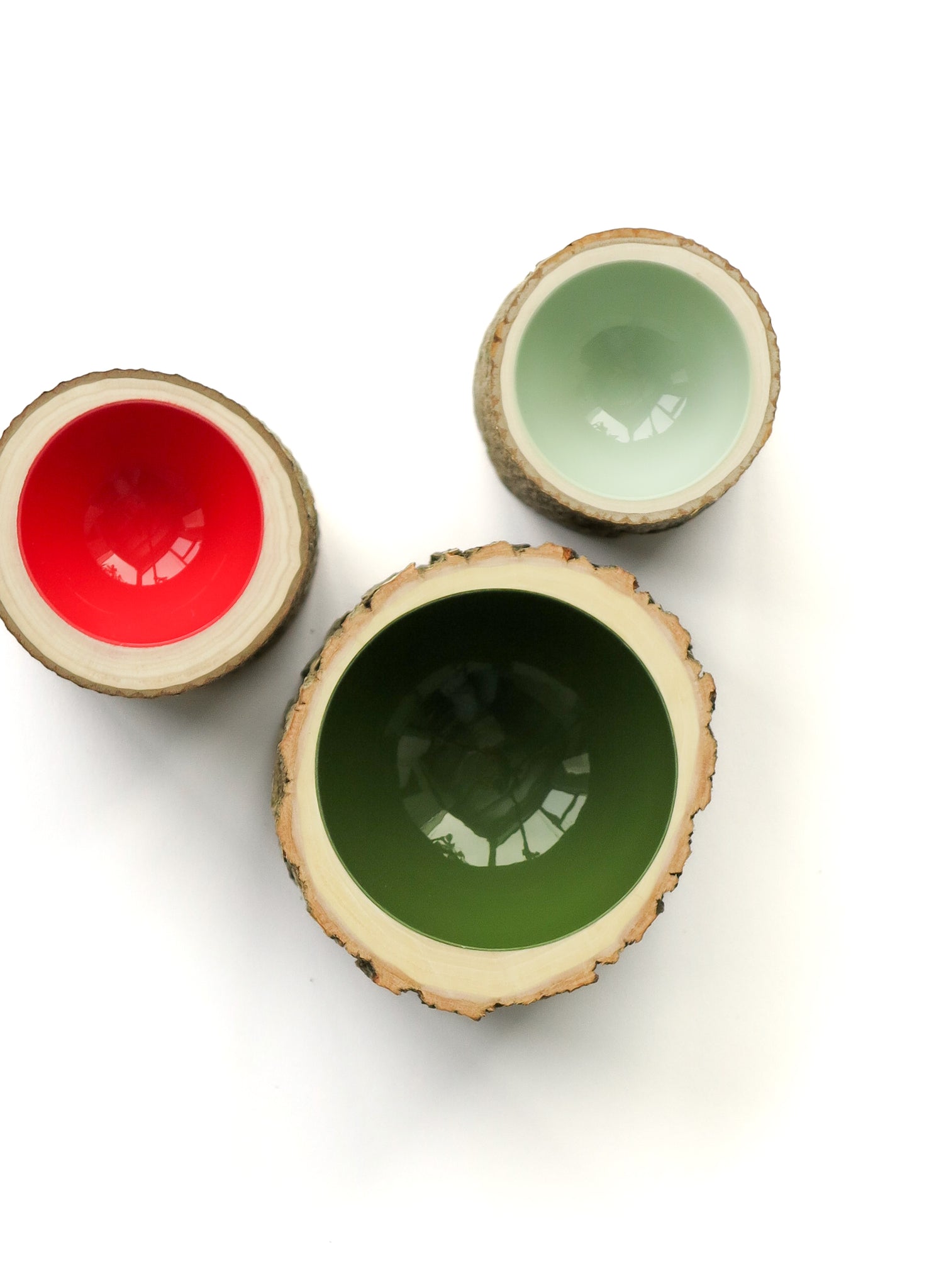 Log Bowl |  Size 3 | Olive