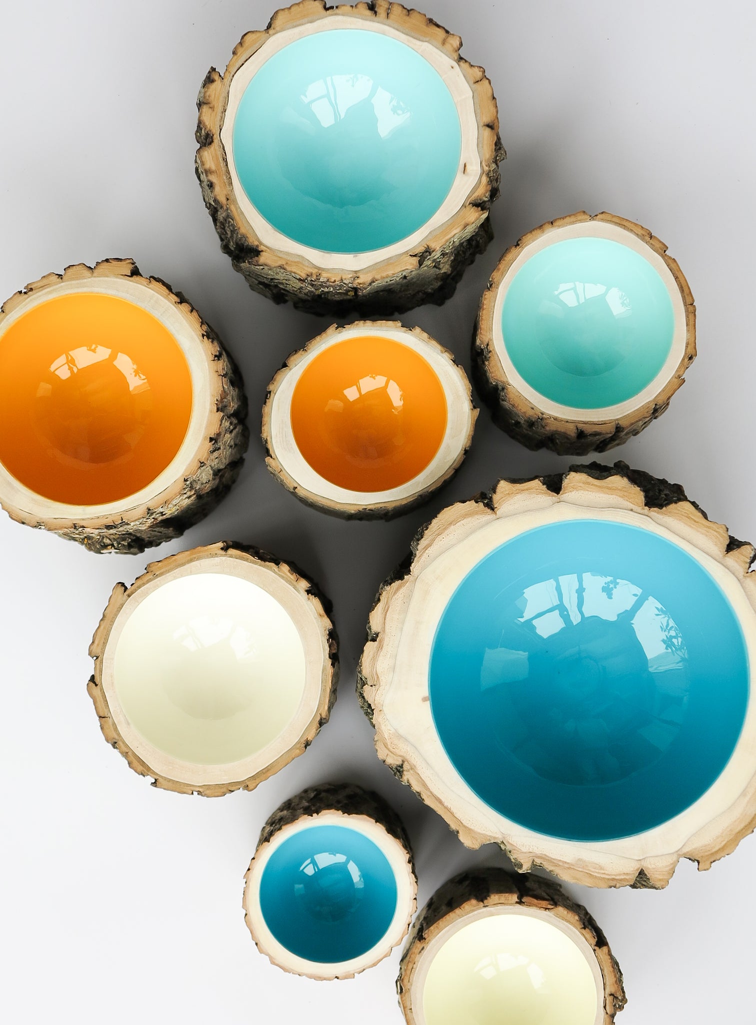 Log Bowl | Size 5 | Robin's Egg